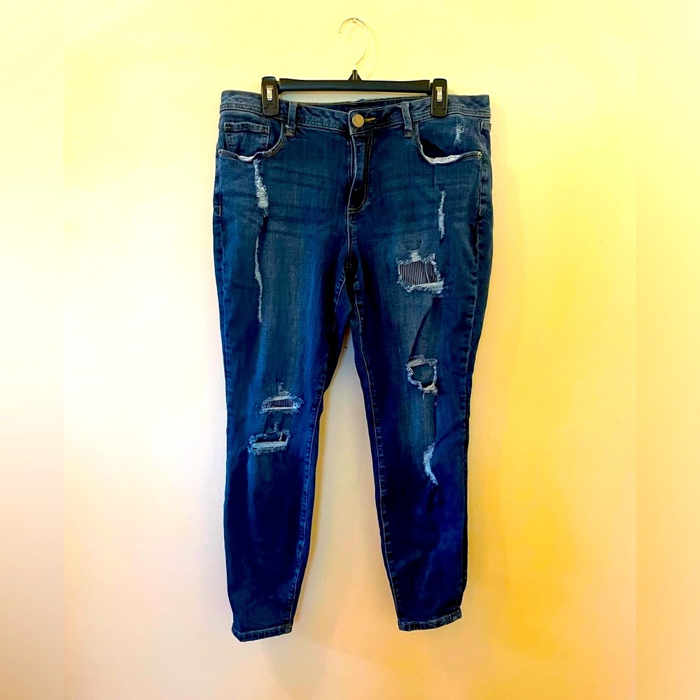 Lane Bryant Distressed Denim Jeans